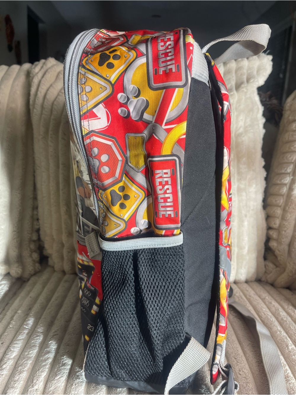 Paw Patrol Kids Backpack with Red Blue Yellow Accents - Picture 6 of 9